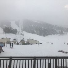 イリュージョンコース下のレストハウスから