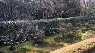 サンダルを履いて庭園の中を歩いて楽しむことができます