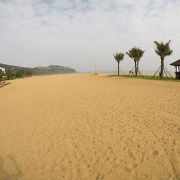 砂浜が広い