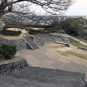 玉石垣がきれいな横須賀城跡