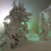樹氷幻想回廊ツアー（夜間）の感動は天気次第