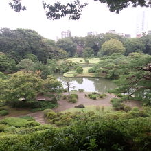小高い山に登り、見下ろした風景です。