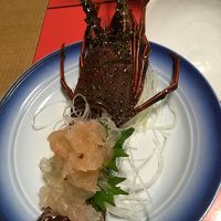 伊勢海老のお造りです