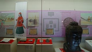無料スペースに奈良の古墳を紹介する企画展示