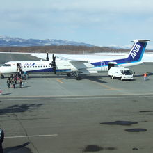 中標津～千歳のプロペラ機