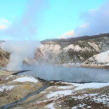 冬の大湯沼散策