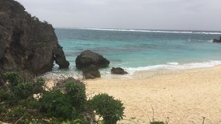 ハート岩で有名