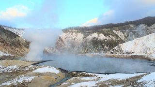 冬の大湯沼散策