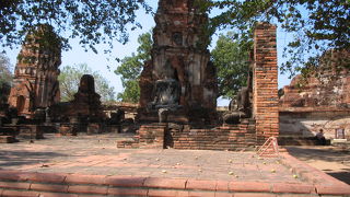 ビルマ軍によって破壊された寺院跡