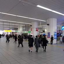 改札口の景観です。