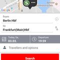 ドイツ鉄道を予約する　楽々アプリ