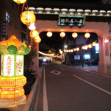 唐人屋敷会場のエントランス