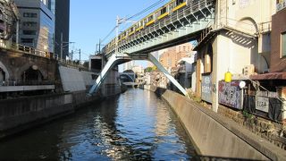 神田と秋葉原の間、昌平橋の上からの風景は良い雰囲気です。