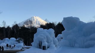 樹氷にはなっているのですが、作品名と形は合っていない気がしました。