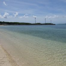 西平安名崎方面。