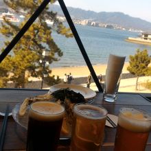 厳島の干潮を待つひととき