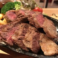 北海道牛のステーキ