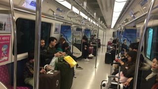 仁川国際空港駅からソウル駅まで利用！