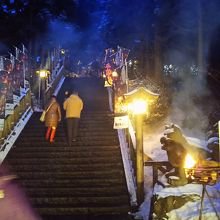 真山神社への山道