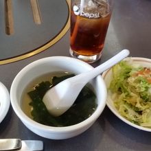 サラダとスープ