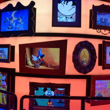 ミッキーにまつわる展示があります。