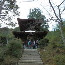 築400年の常寂光寺多宝塔です。