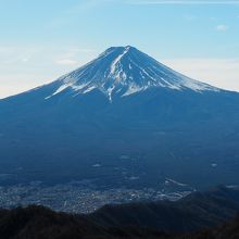 三ツ峠山から見た富士山
