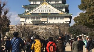 天守閣まで上がるの大変！