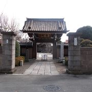 徳川家光ゆかりの寺です。