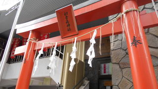神田川の近くにある小さな神社