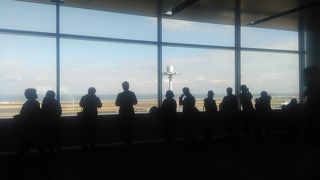 ANAを中心とした離発着が見える場所