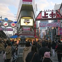 アメ横と一くくりに言われますが、上中とか他の路地もあります。
