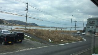 宍道湖と中海は大橋川で繋がっている