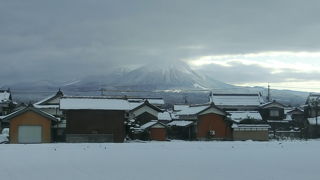 さすが大山、いろんなところから見えました