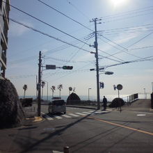 野比海岸方面への道