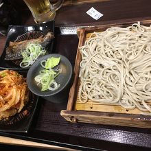 そばと天ぷらと生ビール