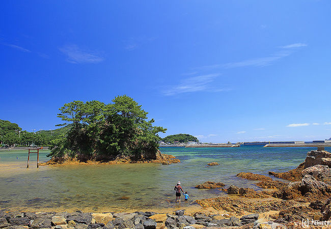 大島のビーチ