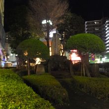 きれいに整備されたスペースにあります。