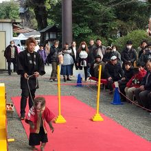 お猿さんの催し物