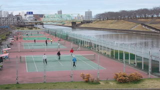 荒川の緑地の一つです。