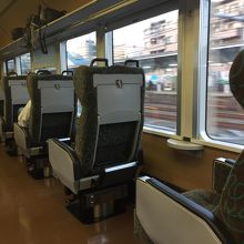 2＋1座席の広い車内