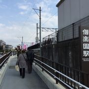 梅まつり期間中に営業する臨時駅です。下り線のみの駅で、初心者には利用方法のシステムが分かりにくい。