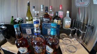 搭乗前の贅沢な一時