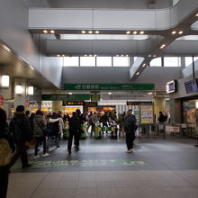 北口の様子です。