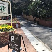 来店条件：健脚　階段を登った先は開放的なカフェ