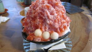 夏ならいちごのカキ氷を