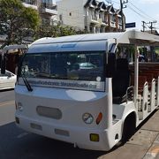 旧市街地を回る観光電気バス