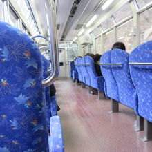 「きらら」の車内