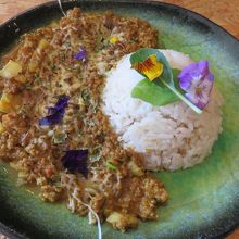 メニュー（肉系キーマの焦がしチーズのせ）