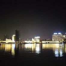 対岸のアモイ市内